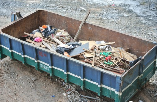 A selection of different sized skips available for hire in Ealing