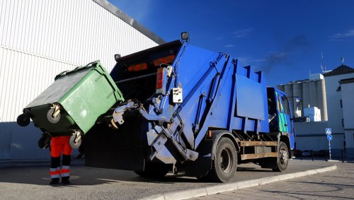 A selection of different sized skips available for hire in Ealing
