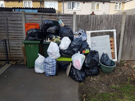 Construction site clearance in Ealing