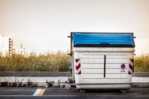 Recycling process at waste removal facility