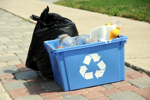 Proper loading of a grab hire container for efficient waste disposal