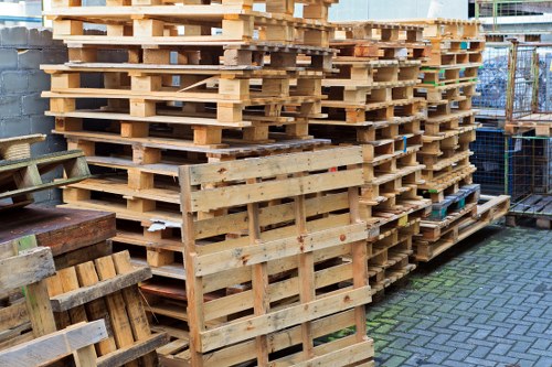 Variety of construction waste materials