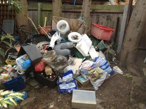 Community members participating in recycling
